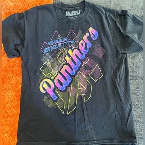 cheer athletics panther t-shirt